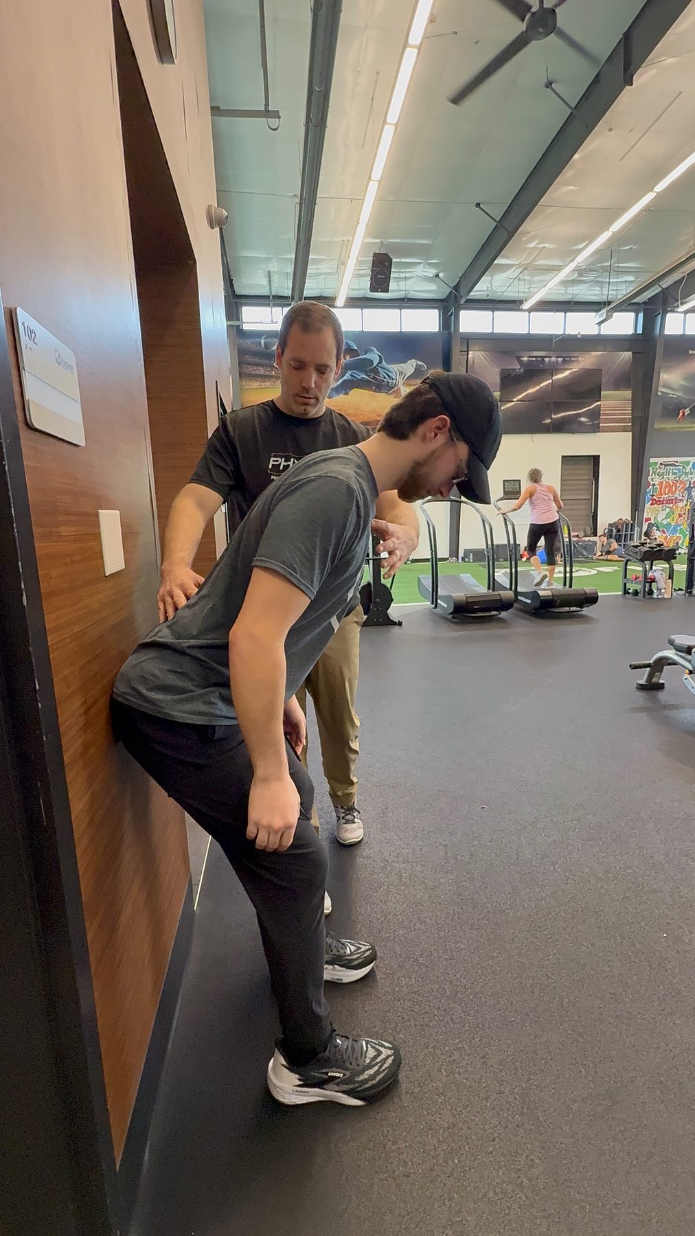 Posture and wall assessment at Physio+