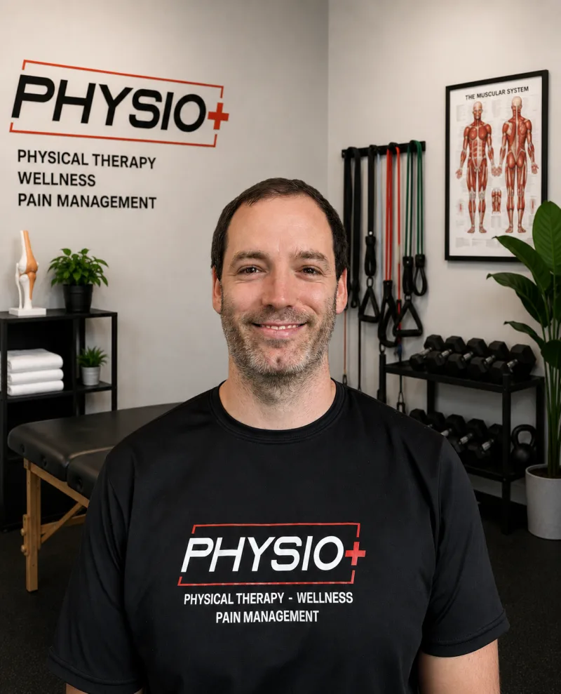 Logan Merritt, PT, DPT, NCS, Cert. DN, founder of Physio+ and board certified neurologic clinical specialist in Lindale and Tyler, Texas